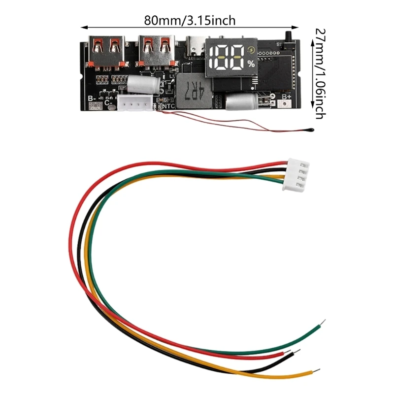 Circuito alimentazione mobile personalizzabile con modulo ricarica bidirezionale 3S 4S 5S 65/100W