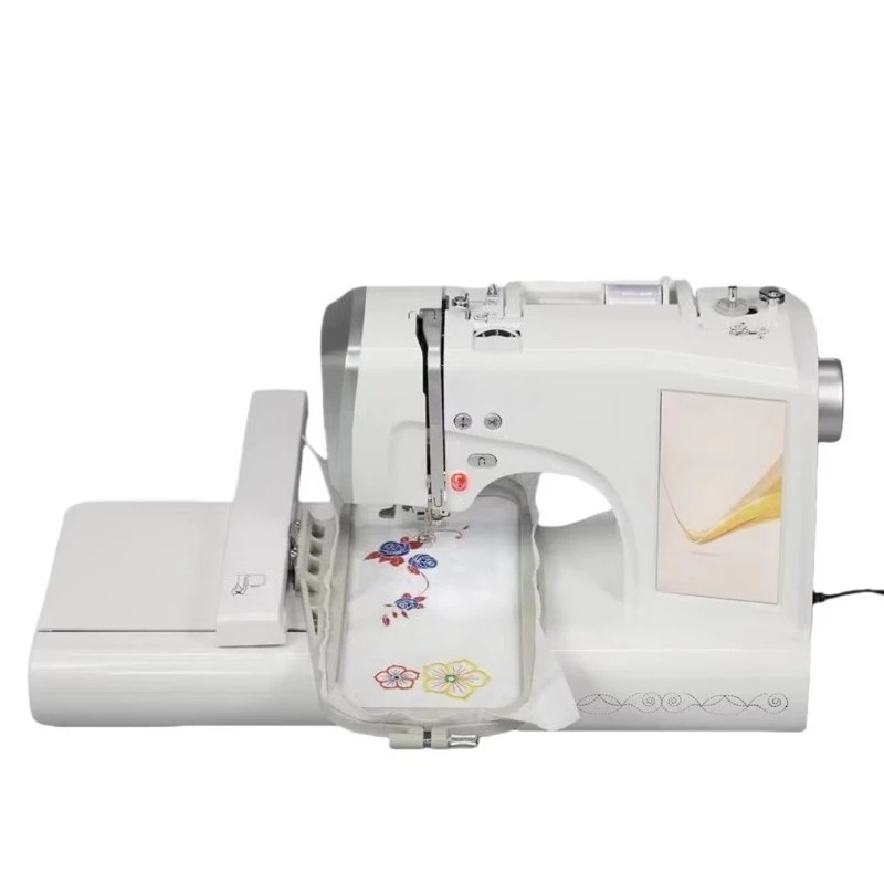 2026 Portable Household Sewing Machine Stylish Computerized Embroidery Machine for Family Daily Use