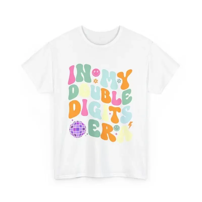 In My Double Digits Era T Shirt Fun Shirtn Birthday Youth Milestone