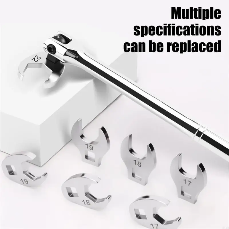 

Multipurpose Ratcheting Wrench Spanner Feature High Carbon Steel Construction For Enhancing Grip And Control M4YD