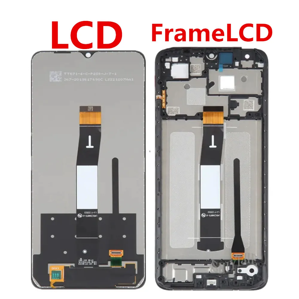 6.71\'\' Original For Xiaomi Redmi 12C LCD Display Touch Panel Screen Digitizer Assembly For Redmi 12C 22120RN8 Display Screen