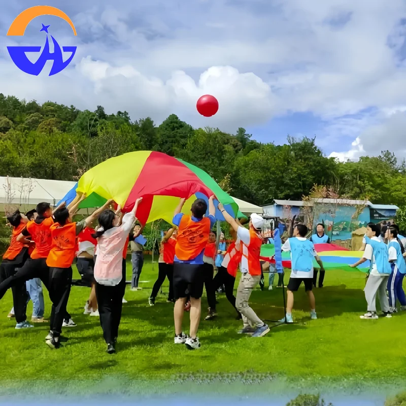 Parasolka tęczowa: zabawka sportowa dla dzieci na świeżym powietrzu i rekwizyt do interakcji rodzic-dziecko w przedszkolach