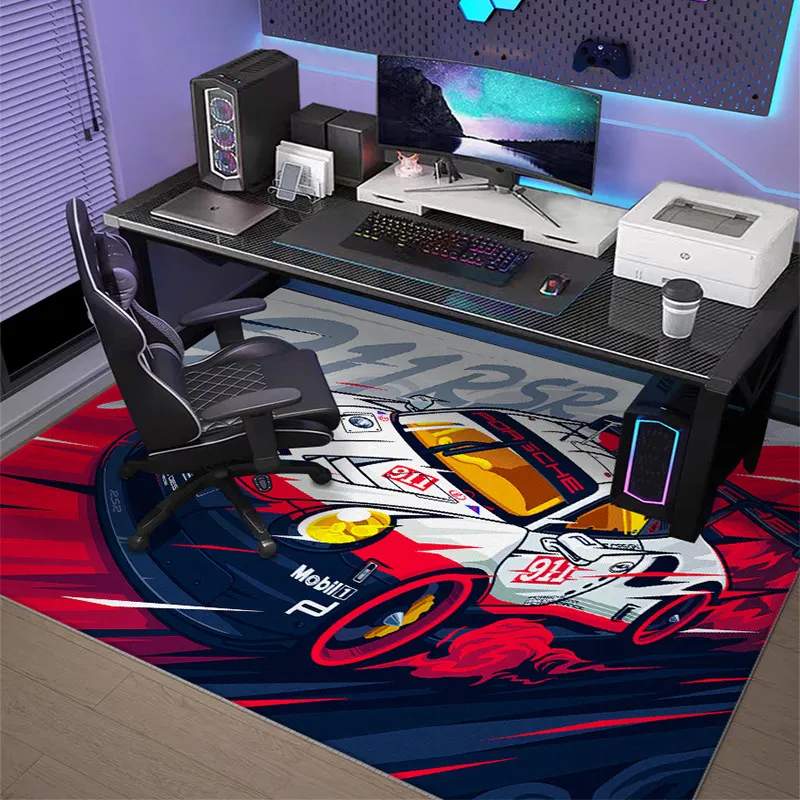 VIKAMA Anti Slip Chair Mat Gaming Desk Rug, Soundproof Floor for Home Office Bedroom PC Carpet