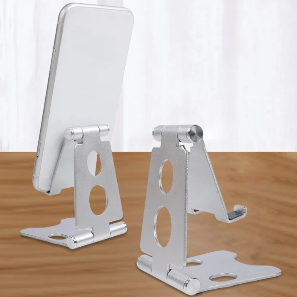

Foldable Mobile Phone Holder Portable Adjustable Mobile Phone Stand Aluminum Alloy Non-slip Table Cell Phone Bracket Universal
