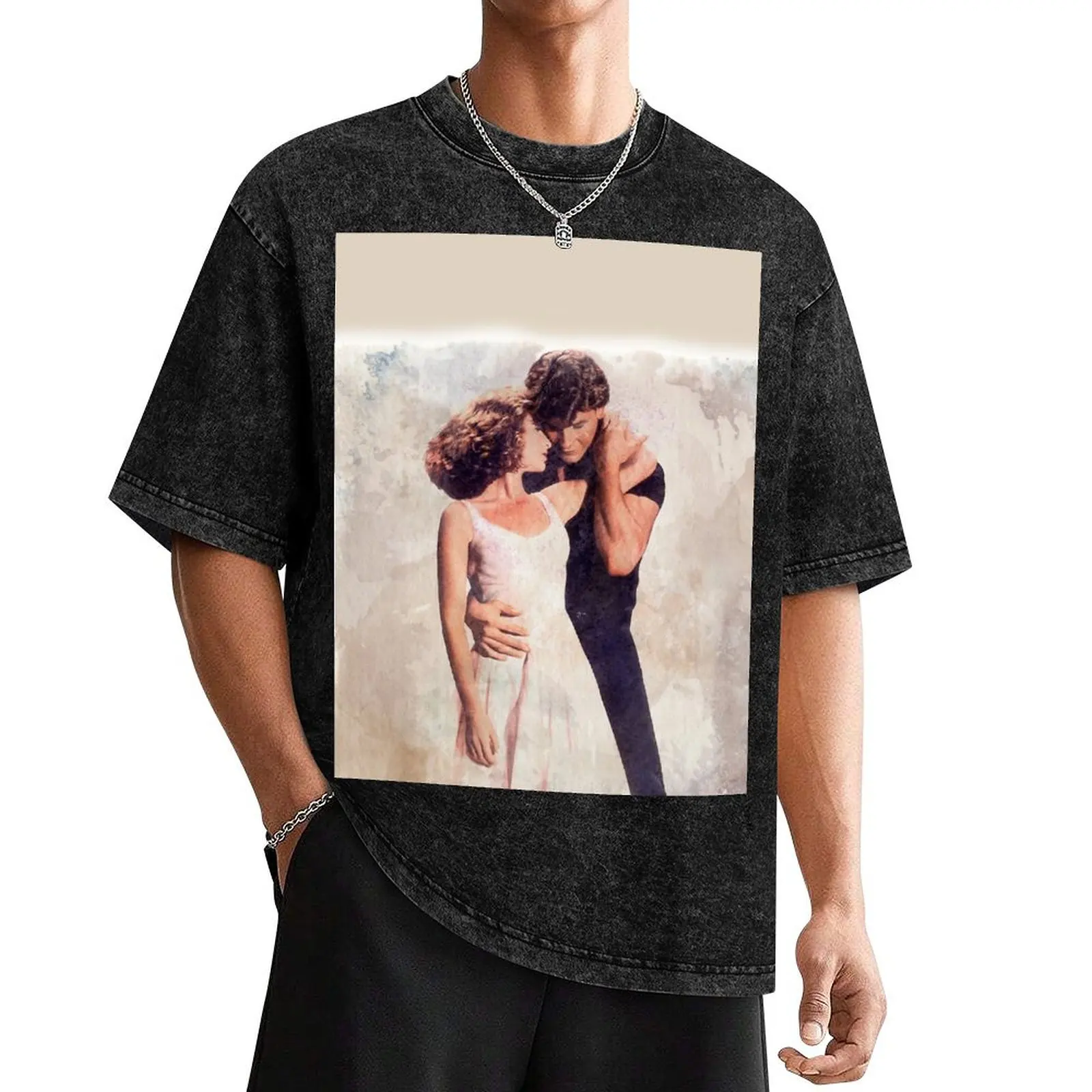 Jhonny and Babe - Dirty Dancing - watercolor D8 T-Shirt luxury designer graphics anime figures cotton t shirt men