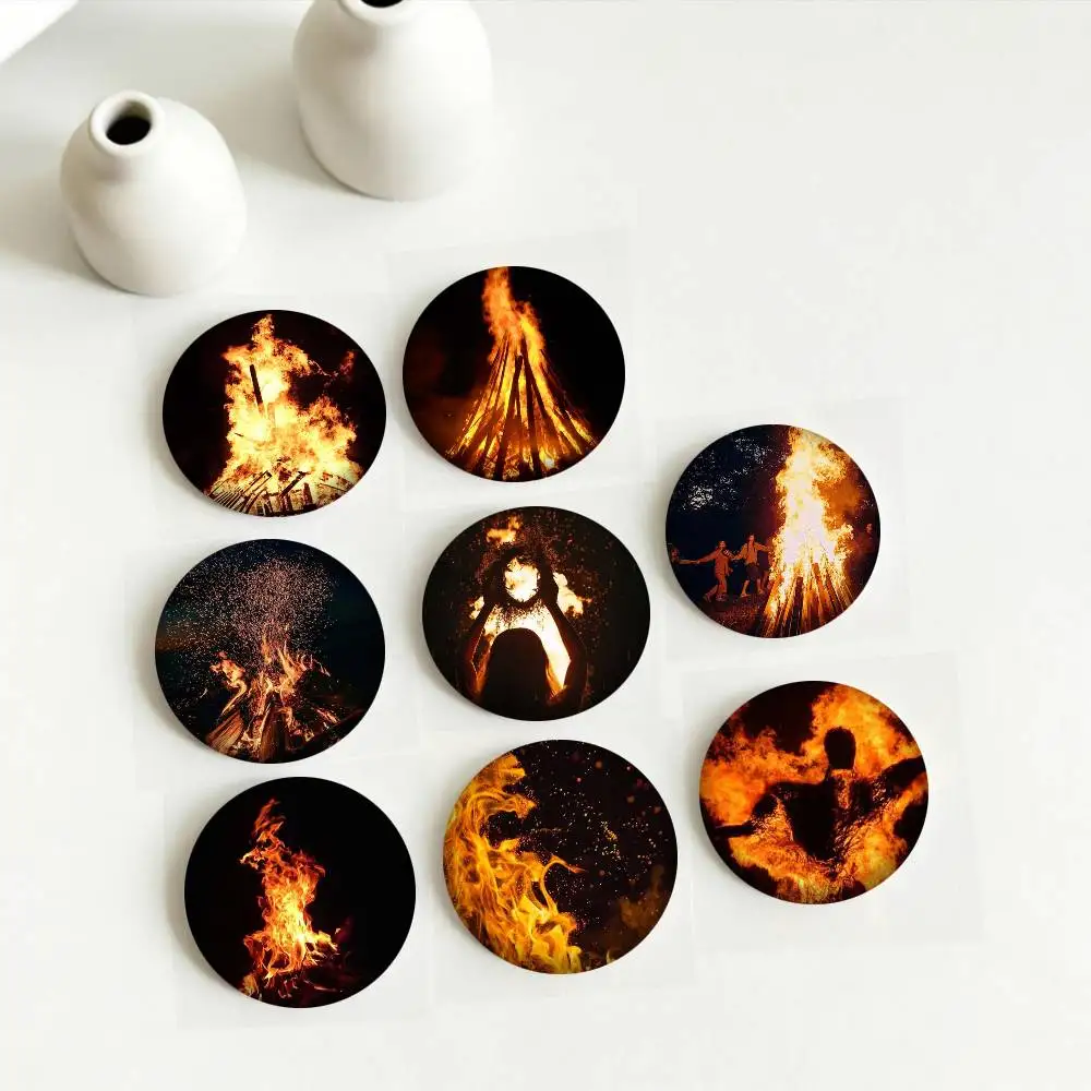 Hogueras de San Juan Art 25 32 44 58 75mm Badges Personalized Round Brooches Pins Accessory Gift