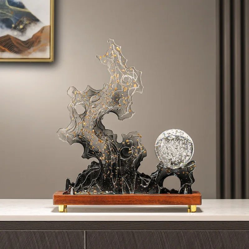 Abstract Art The Taihu Lake Lake Stone Sculpture Ornament Luxury Living Room Entrance TV Cabinet Wine Cabinets Office Decoration