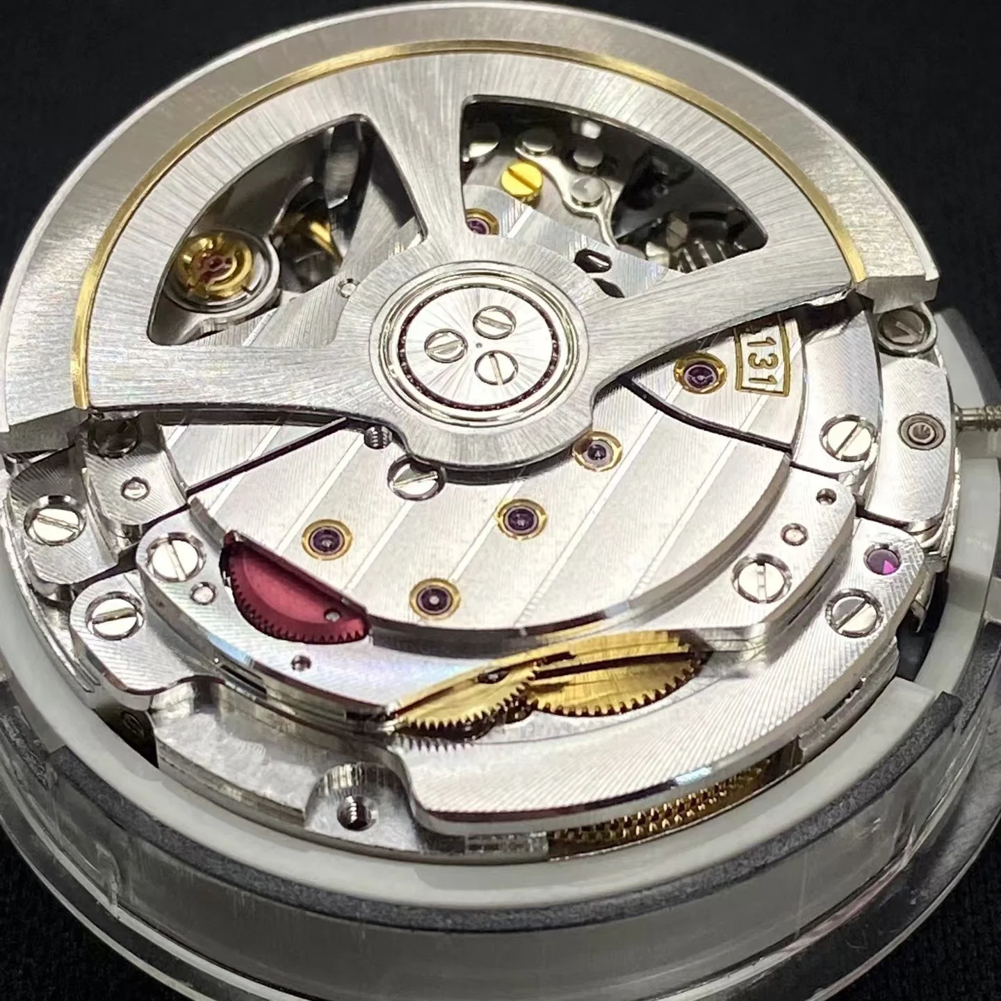 China 4131 Automatic no carved Watch Movement 3.6.9  For Asian 4131 mechanical Replacement Repair Movement