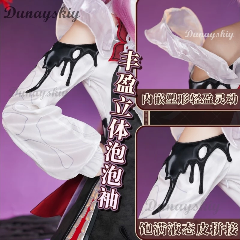 BHonkai Star Rail March 7th Evernight Cosplay Character Outfit Set Sexy Anime Dress Halloween Kawaii Game Role Play