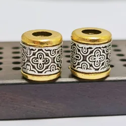 Vintage Copper Beads Bracelet Necklace Earrings Jewelry DIY Accessories Alloy Hole beads