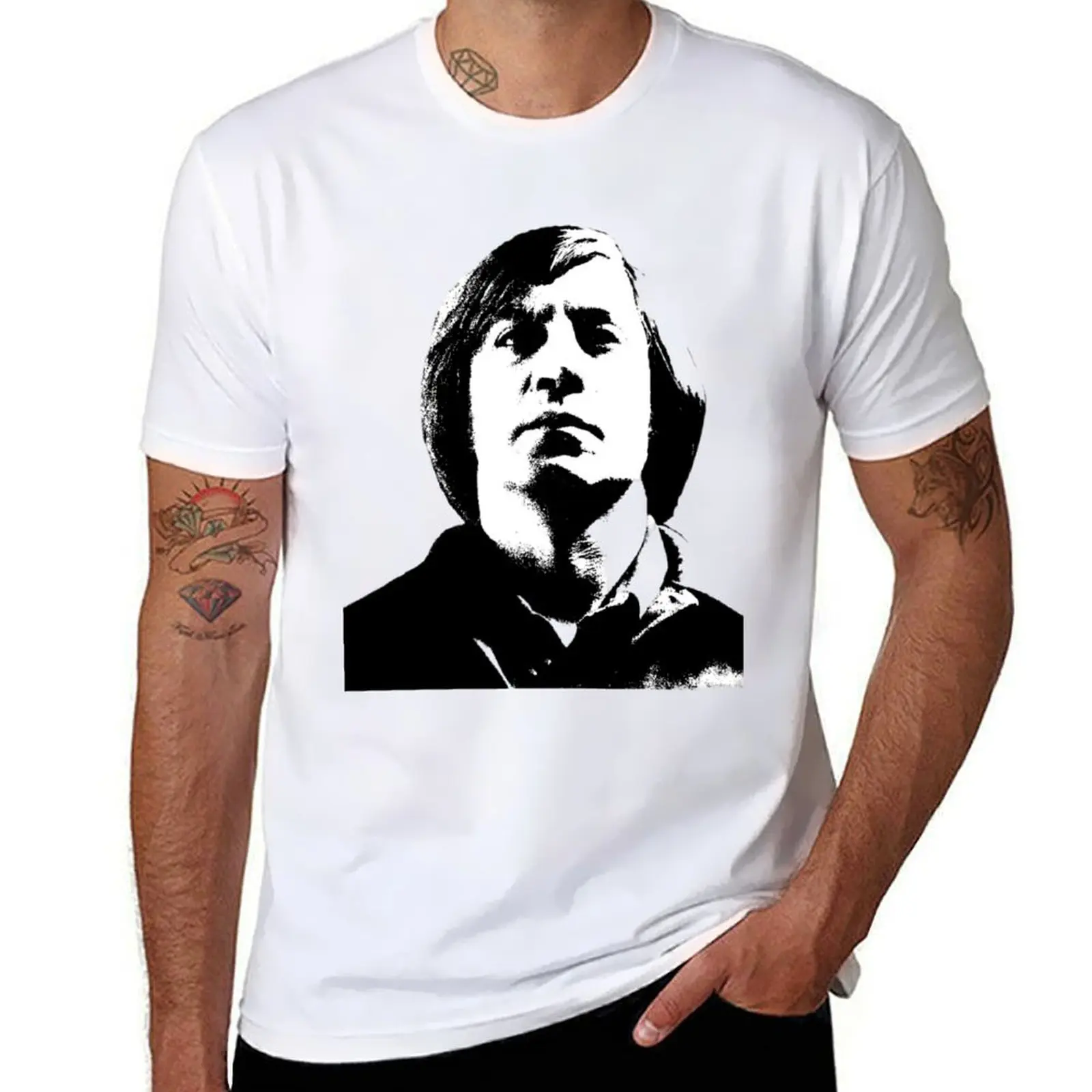 

anton chigurh T-Shirt man t shirt cotton high quality t shirts for man graphic vintage T-Shirt