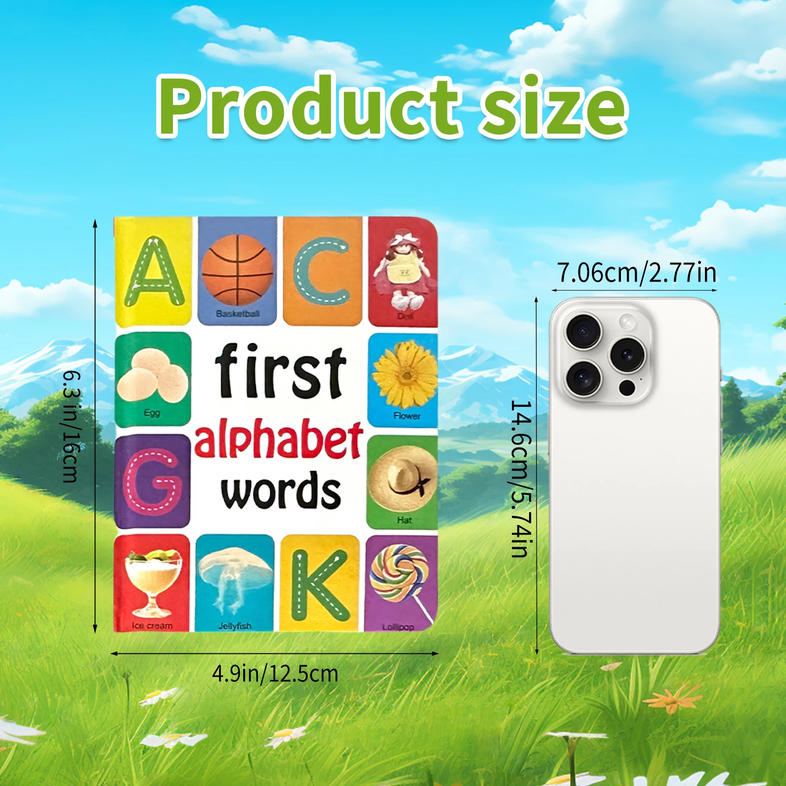 1 set of 4 English learning board books,basic language learning content,suitable for daily reading and knowledge memorization