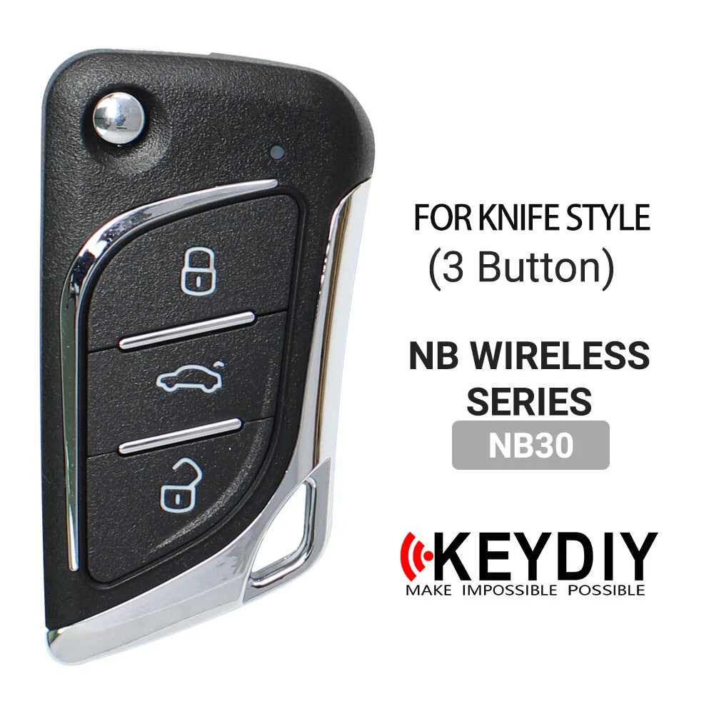 KEYDIY NB30 Remote Kunci Mobil 3 Tombol NB 30 Remote Kontrol Universal Multifungsi untuk KD900 KD900+ URG200 KD-X2