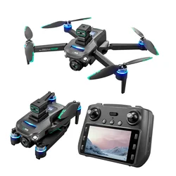 YLR/C S159 GPS 5G WiFi FPV with 5.9inch LCD Screen Controller 720P HD Dual Camera Servo Gimbal Brushless RC Drone Quadcopter RTF