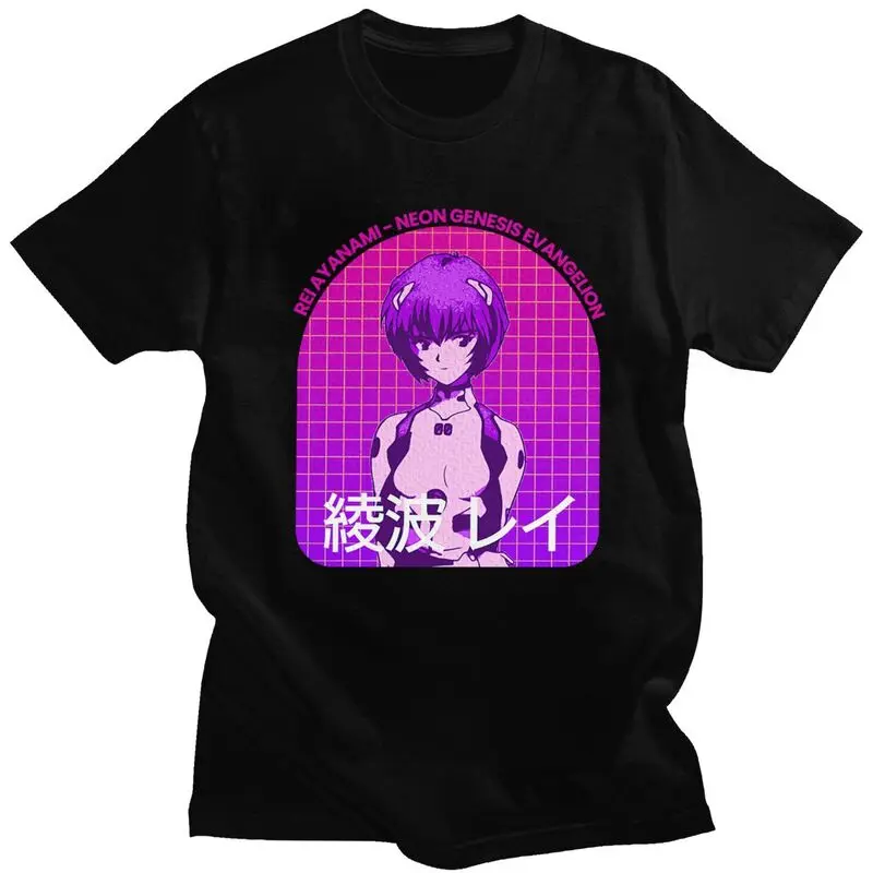 

Мягкие хлопковые футболки с мангой на заказ, футболка EVA-Evangelions, модная футболка с короткими рукавами, одежда