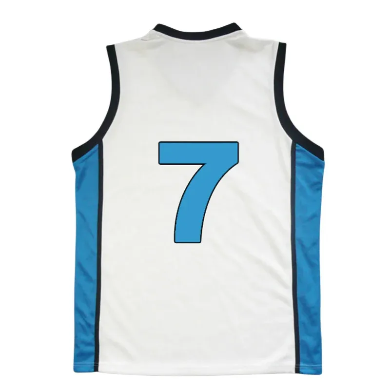 أنيمي كوروكو نو باسوكي كايجو كيس ريوتا 7 #   يوشيتاكا ميتسوهيرو كوجي كرة السلة جيرسي تأثيري موحدة قميص بلايز بلا أكمام