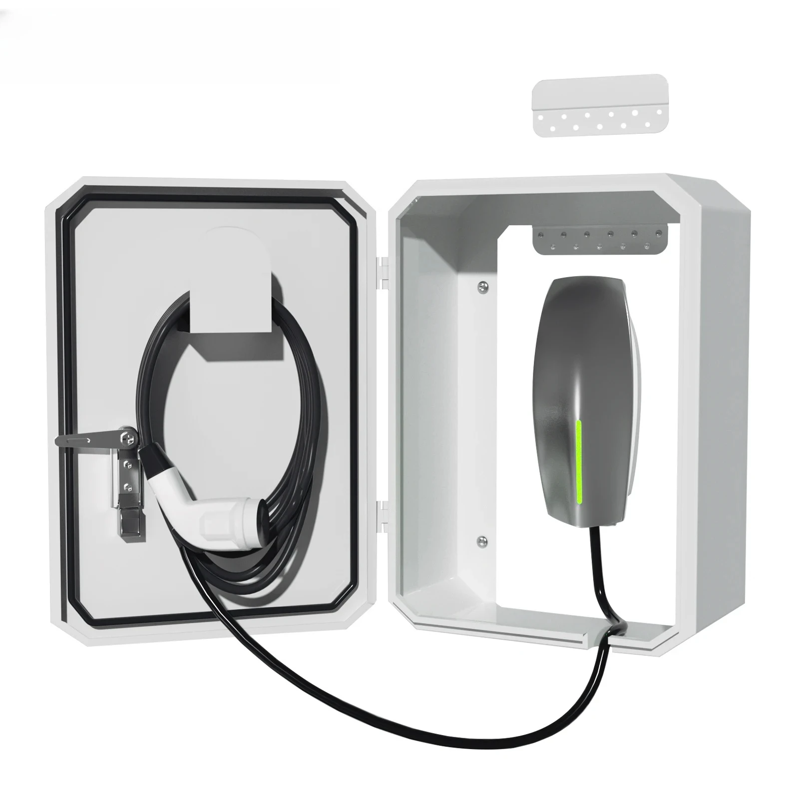 OEM EV Charging Protection Box for Electronic Enclosure with Seamless One Piece Design Wall Mounted 1.2mm Cold Rolled
