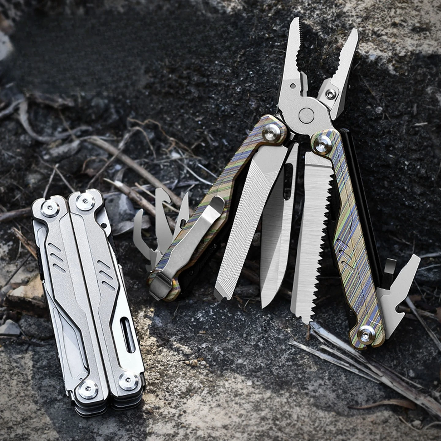 Edc Carry Pliers - Titanium Multi Combo Tool, opvouwbare buitentang