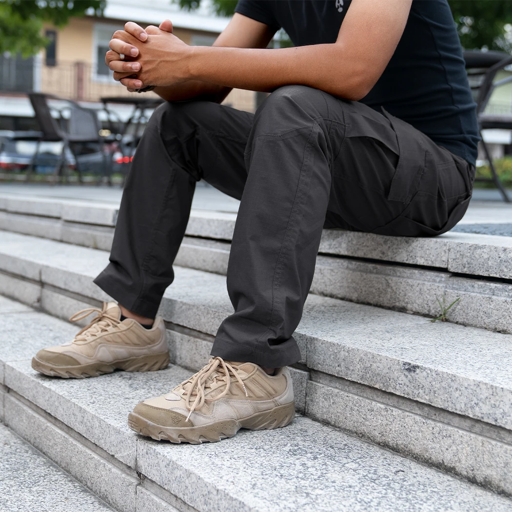 IDOGEAR BSR الرجال فليكس التكتيكية بانت خفيفة الوزن تمتد العمل البضائع السراويل EDC بناطيل كاجوال الرياضة في الهواء الطلق المشي لمسافات طويلة بانت 3213 #6