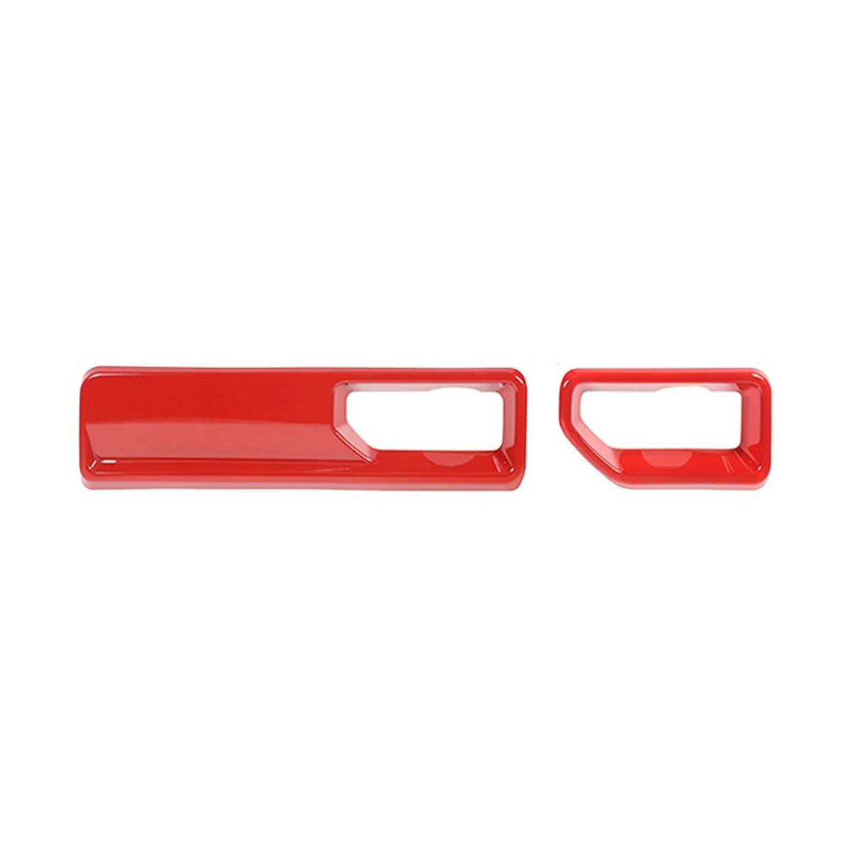 Car Front Wiper Base Panel Decoration Cover Trim for Jeep Wrangler JL Gladiator JT 2018-2020 Accessories, Red