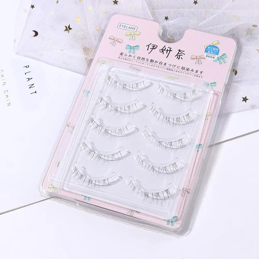 Cílios postiços para mulheres, Under Eyelashes, Wispy Grafting, maquilhagem de fadas, cílios com tira completa, extensão dos cílios inferiores, 4mm, 5mm, 6mm