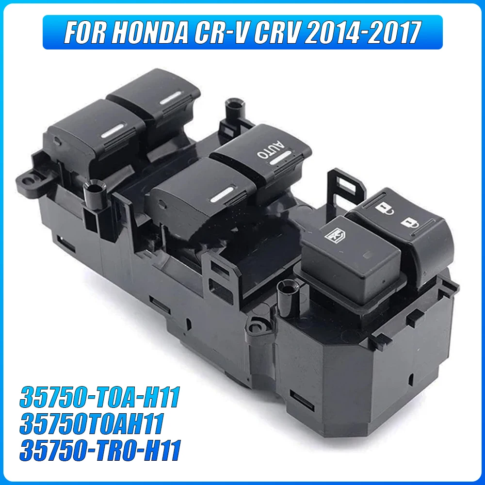 

Передняя левая главная кнопка управления стеклоподъемником со стороны водителя, 24 контакта для Honda CR-V CRV 2014 2015 2016 2017 35750-T0A-H11