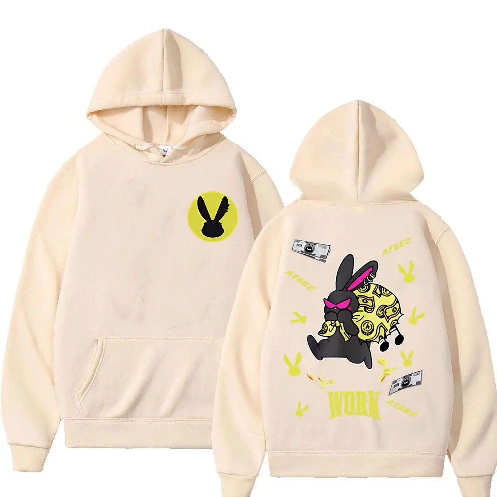 Korean Kpop ATEEZ Golden Hour Hoodie Men Women Clothing Sweatshirt Hip Hop Oversized Hoodies Men's Fleece Cotton Hooded Pullover