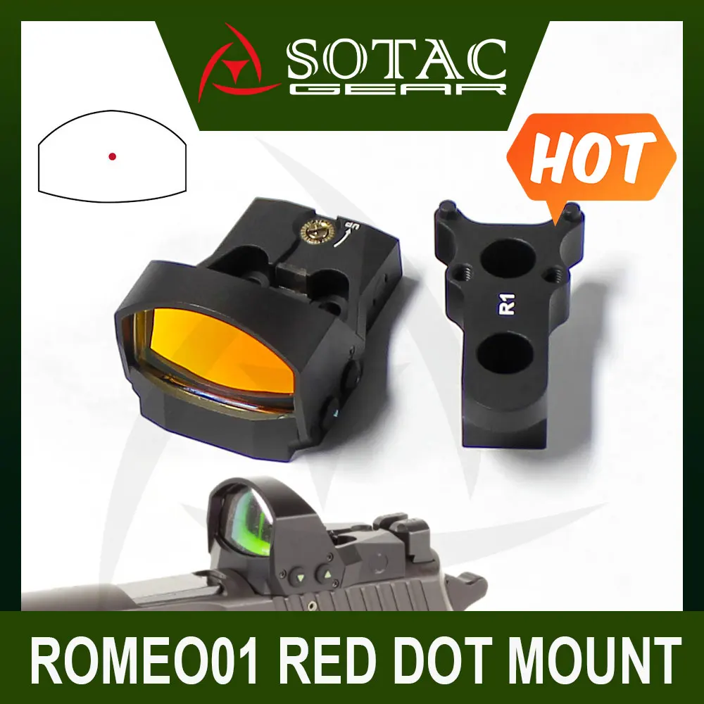 SOTAC Tactical ROMEO1 3MOA Mini Red Dot Sight Adjustment zero with for tactical Hunting