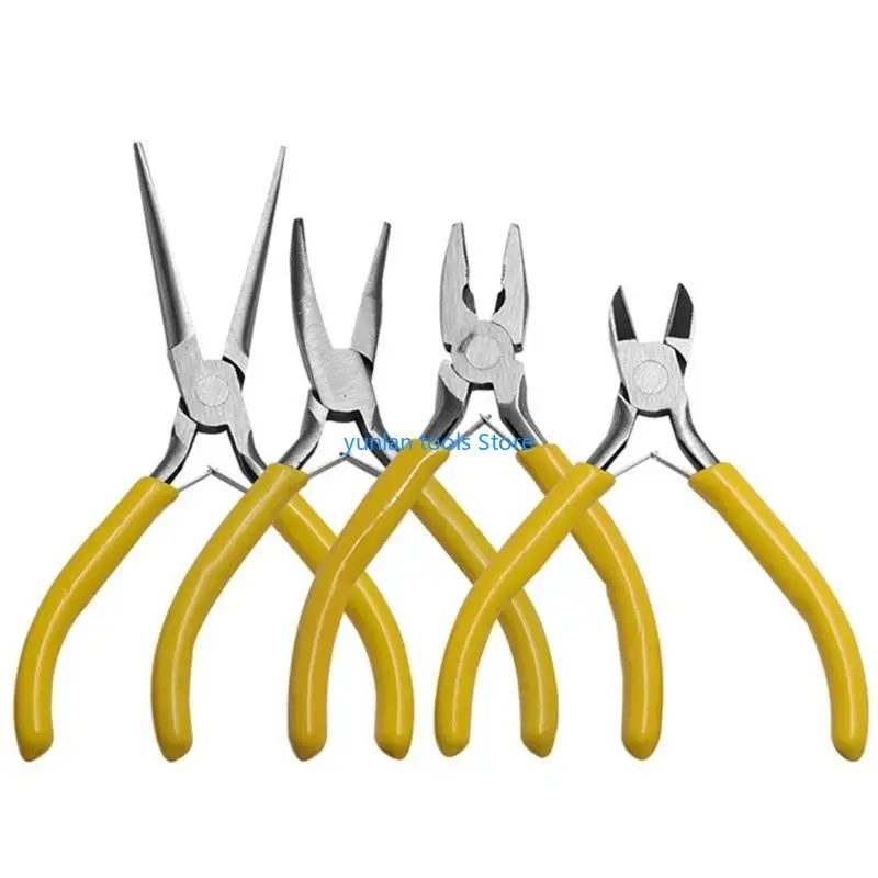 

50LB Multipurpose Hand Tools Jewelry Pliers Equipment Round Nose End Cutting Wire