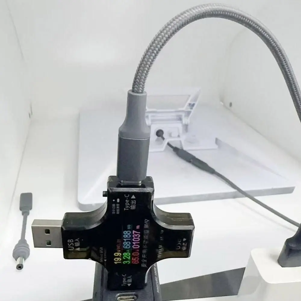 

USB-C Female To DC Power Adapter Cable 0.12m Weatherproof Cable DC Plug Grey PVC Cable Converter for Starlink Mini Outdoor