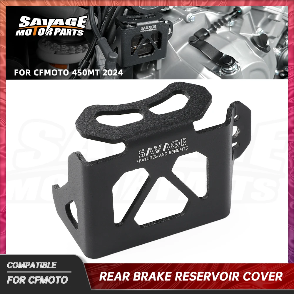 

For CFMOTO 450MT Rear Brake Fluid Reservoir Guard Cover Protector 2024 450-MT Motorcycle Accessories Oil Fluid Cylinder Cap