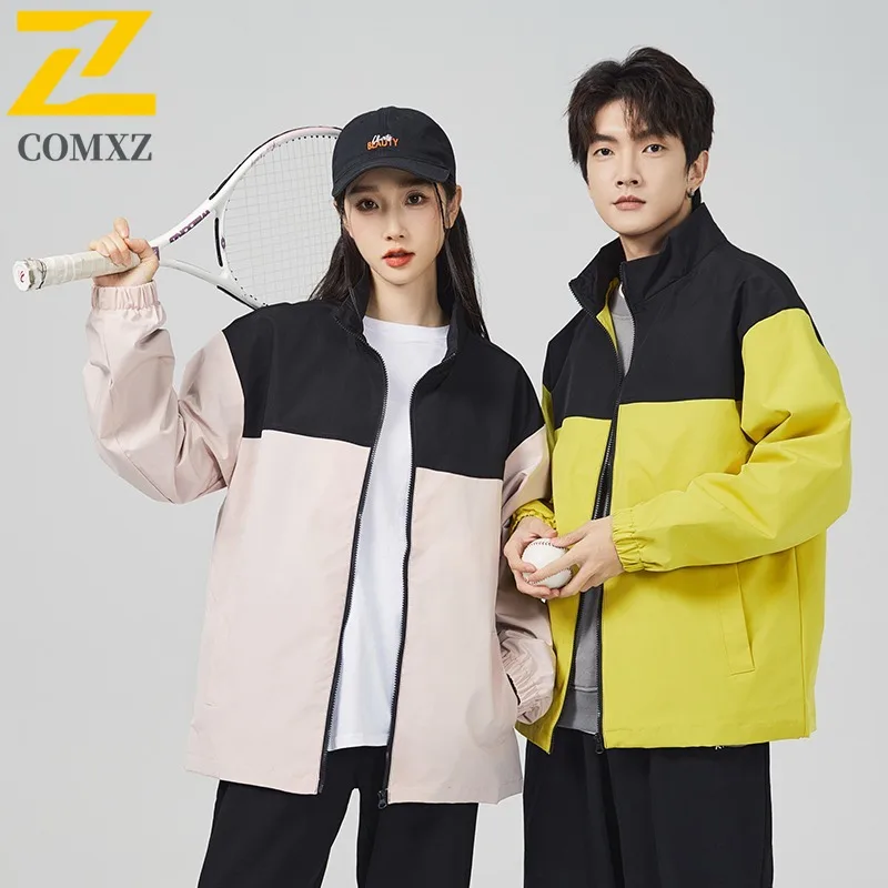 سترة COMXZ للرجال على الطراز الجبلي بياقة واقفة معطف بيسبول مقاوم للماء ومضاد للرياح للمشي في المناطق الحضرية والتنزه في الهواء الطلق ملابس الشارع 2025 #3