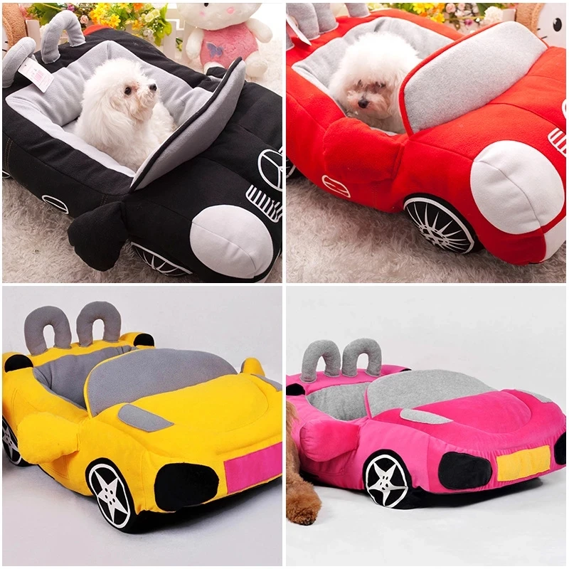 Warm Cushion For Teddy Pet Dog Bed Car Shape Cat Nest Soft Puppy House Chihuahua Kennels Convertible Mercedes Kitten Padded Sofa