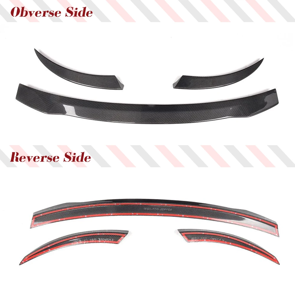 Car Rear Trunk Racing Spoiler Boot Wing Lip for Audi TT MK3 8S TTS TTRS 2 Door 2015-2020 Carbon Fiber Rear Trunk Lip Spoiler