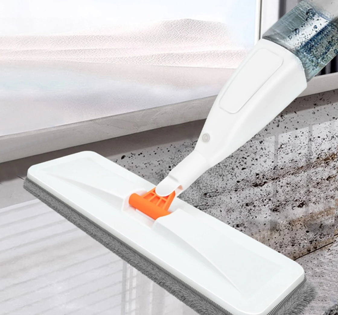 Neuer großer Haushalts-Sprühmopp mit austauschbarer Mikrofaser-Pad für die Nass- und Trockenreinigung, Mikrofaser-Pads, rotierender Sprühmopp-Besen – Detail 12