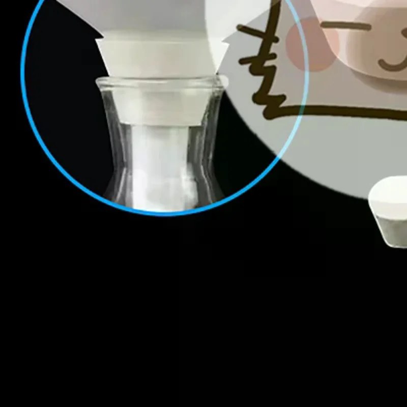 

New 9Pcs Suction Bottle Mat Rubber Filter Cone Smooth Stopper Filtration Assemblies Adapter Tapered Silicone Stopper Funnel