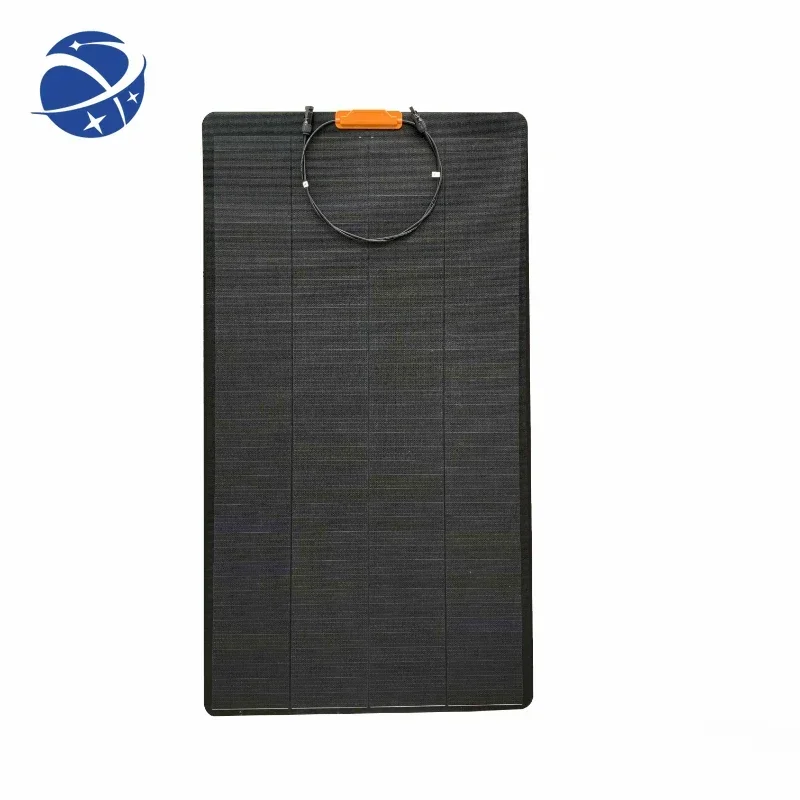 YYHCNew Design panel solar flexible 150W all black etfe flexible solar panel for RV marine camping