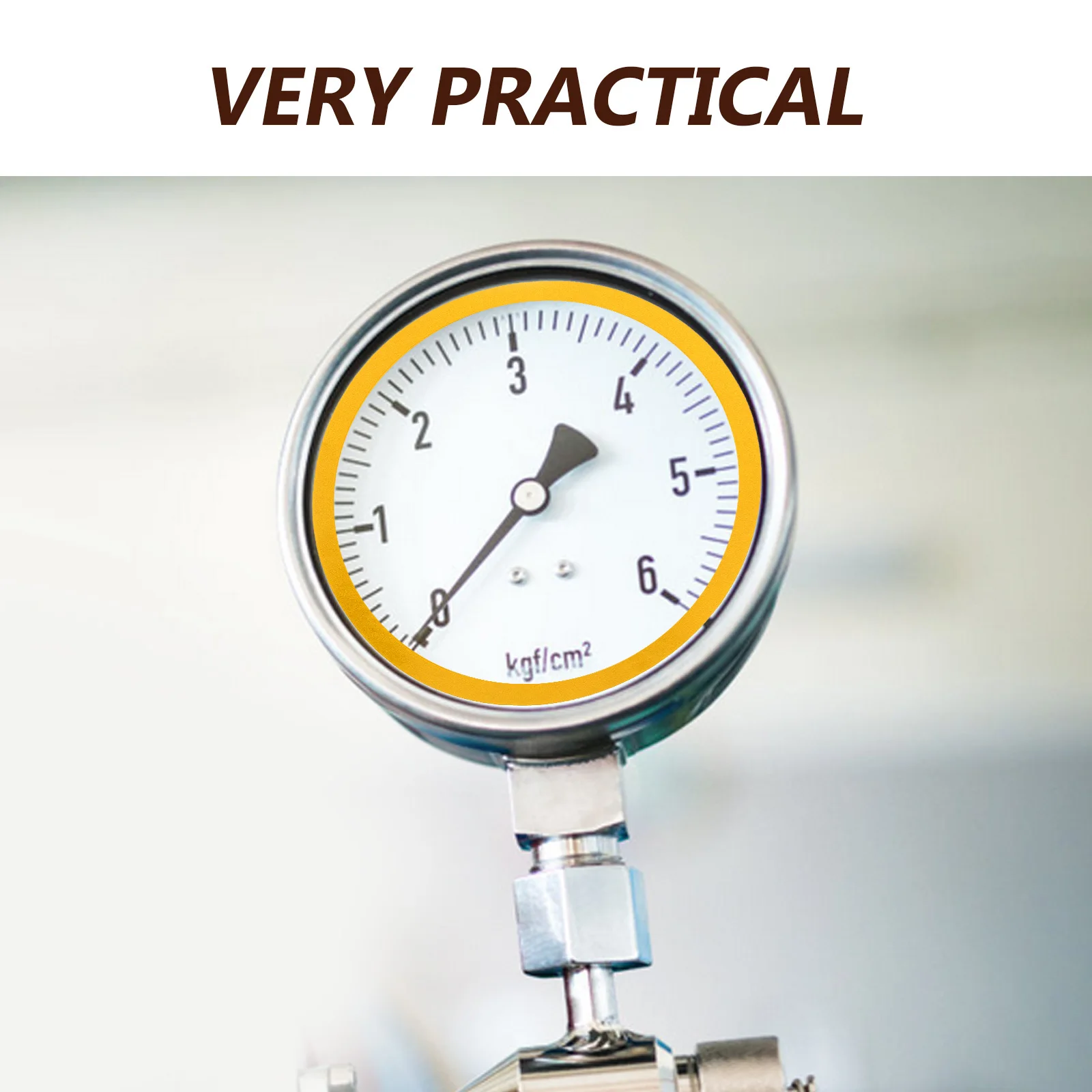 5 أوراق ملصقات قياس الضغط شارات لاصقة مقاومة للماء لملصقات إشارة الضغط المنخفض العالي لوضع علامات سلامة المعدات #5