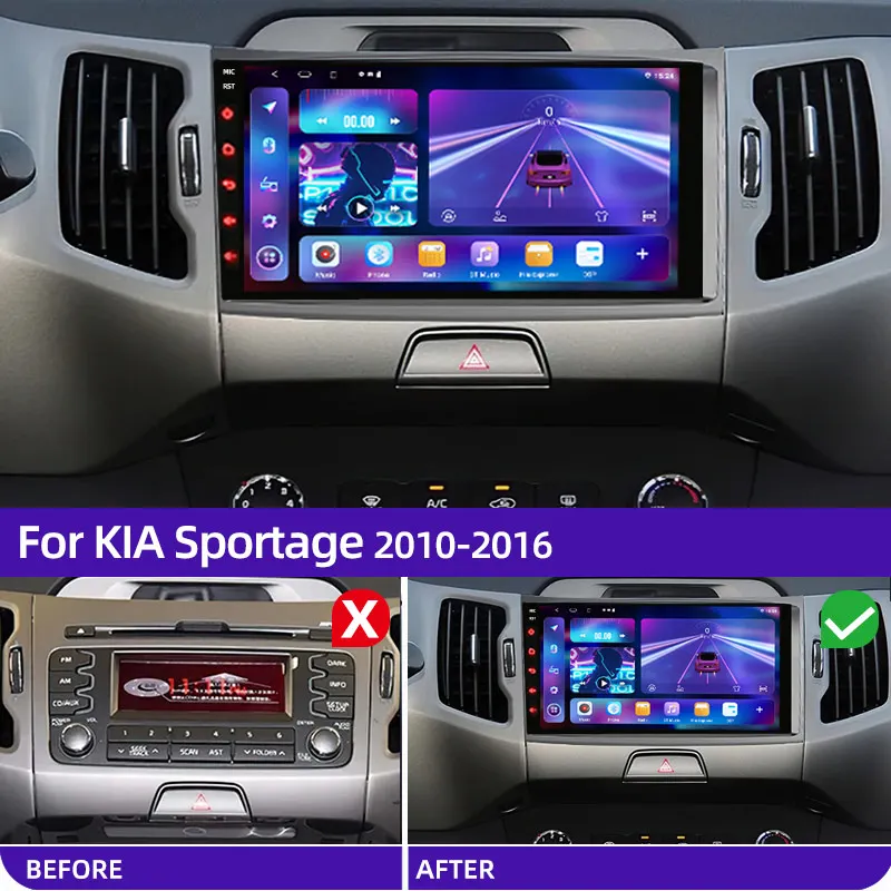 For KIA Sportage 2010 2011 2012 2013 2014 2015 2016 2Din Car Android Radio Multimedia Player 2 Din Autoradio Video GPS Navi WiFi