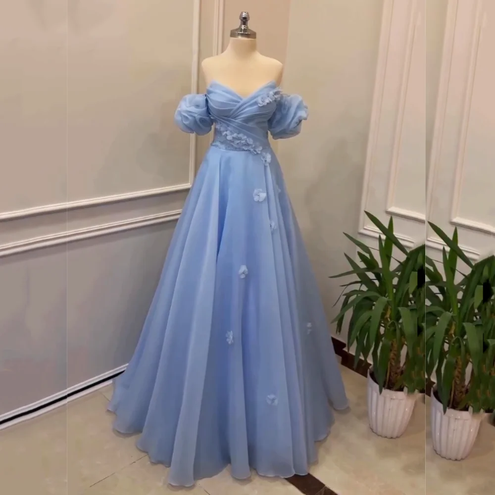 Personalizado encantador quinceanera vestido applique flores a linha vestidos longos sob medida ocasião formal vestido de noite vestido de festa