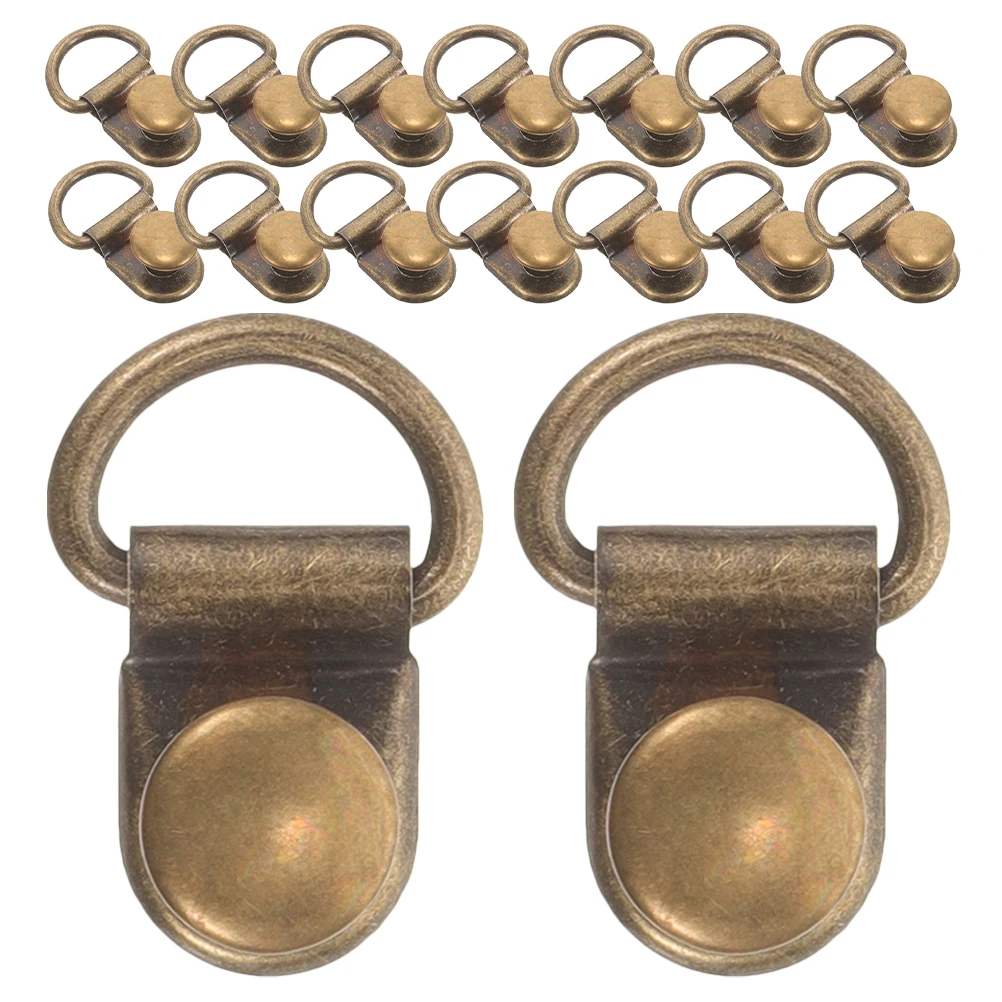 

40 Pcs High-top Boot Eyelet Buckles Metal Shoelace Hooks Durable Stainless Steel Repair Kit Dark Brown Shoe Accessories