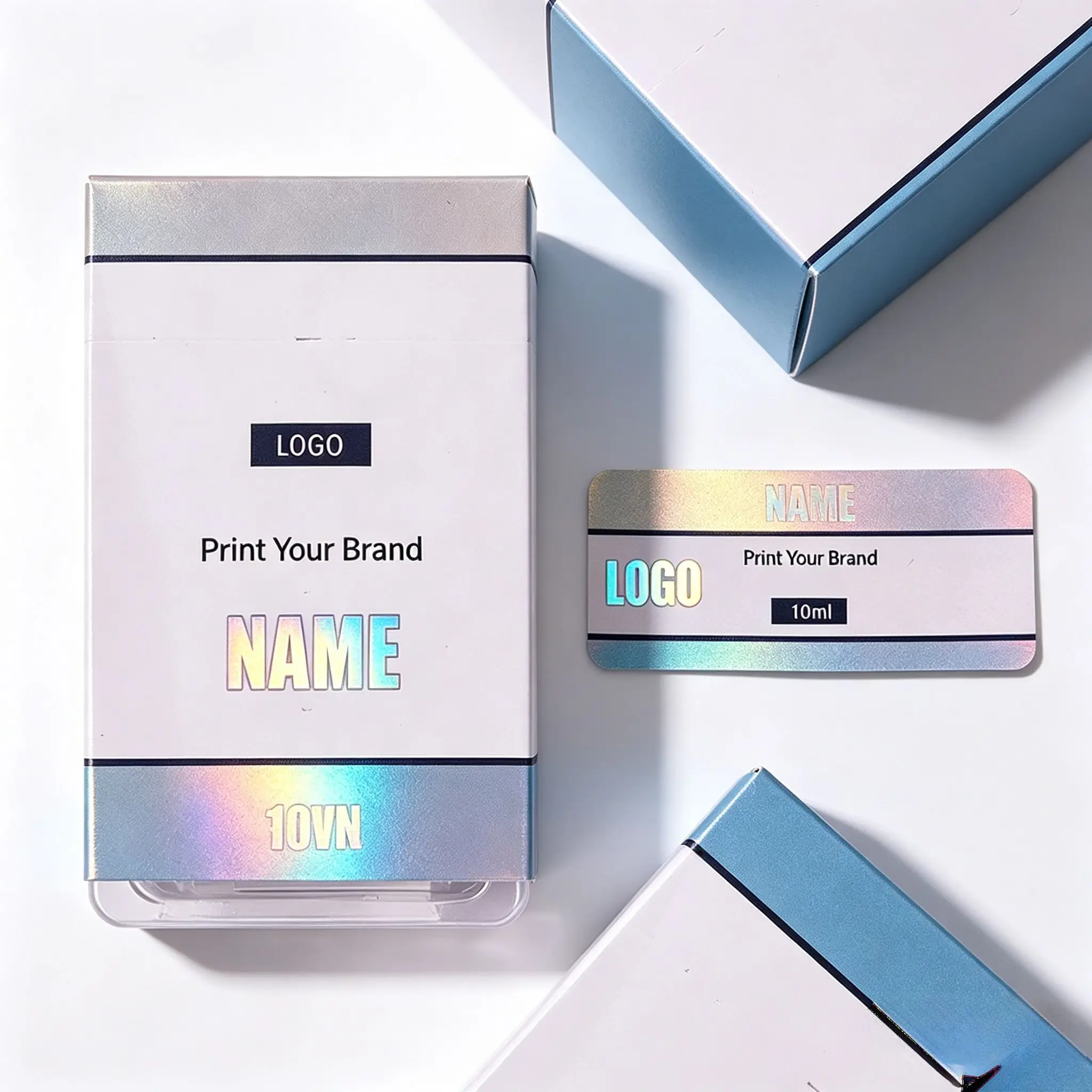 Custom Roll Pack Vinyl Self Adhesive Labels with Waterproof Logo Printing for Peptide Containers