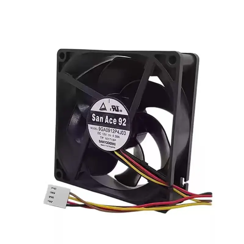Original For Sanyo Denki San Ace 92 9GA0912P4J03 12V 0.39A 9225 92mm 9cm 4Pin PWM Dual Ball Bearing Quiet PC Server Cooling Fan