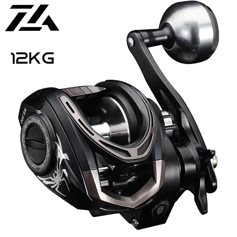 DW200 Baitcasting Reel with Single Power Handle, Fishing Reel, Baitcaster, 6 Bearing, 6.3 Gear Ratio, Drag Clicker, New