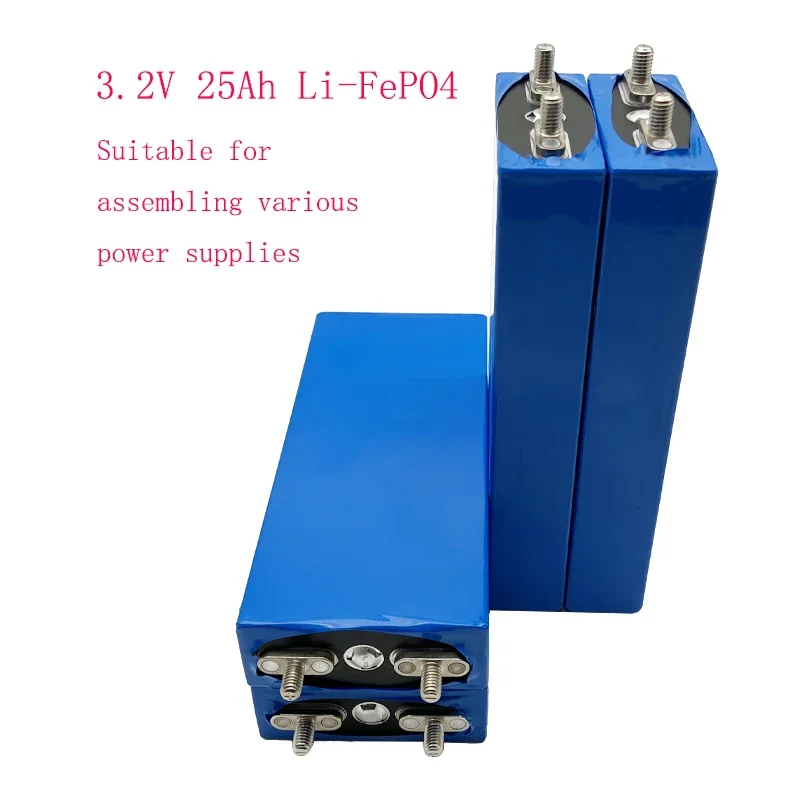 

3.2V 25AH 5C LiFePo4 power supply lithium battery 12V 24V RV, camping, drone, robot, golf cart, outdoor, battery assembly, etc.