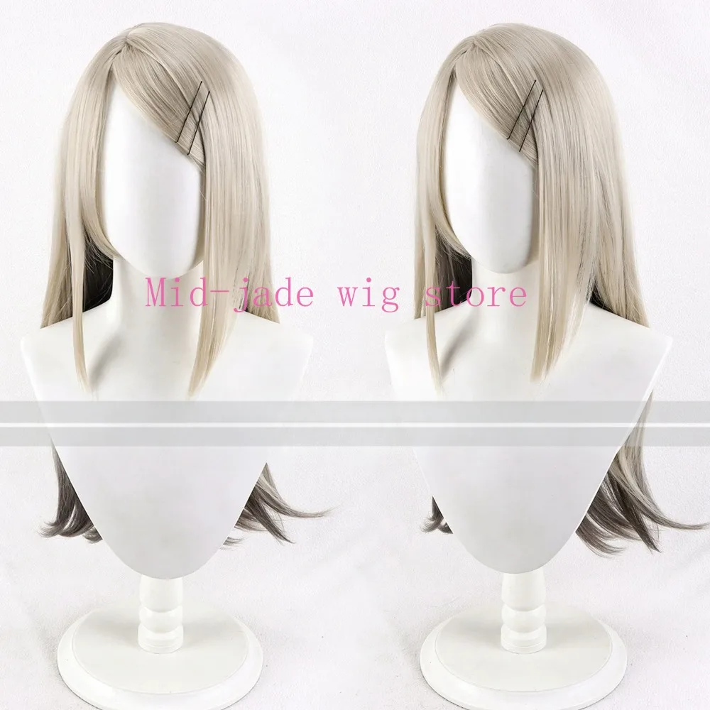 Hiro Shinosawa Cosplay Wig Side Part Gradient Hair for Valentine Idol Event and Character Photography