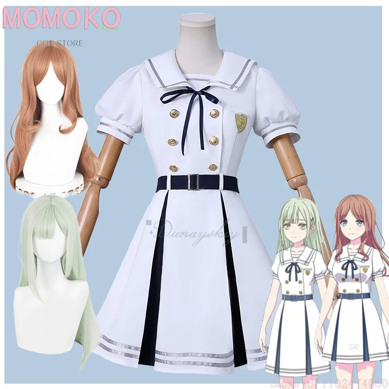 

Halloween Costume Woman Anime BanG Dream! Ave Mujica Wakaba Mutsumi Soyo Nagasaki Cosplay White disfraz adulto Anime Clothing