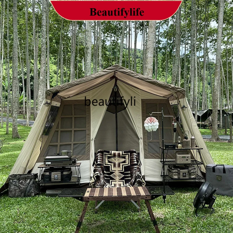Cabin T/C Roof Tent Camping Tent Double-Sheet Tent  H