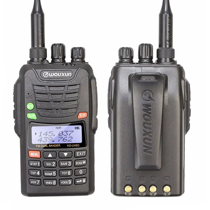 10 stücke Original Radio Walkie Talkie WouXun KG-UV6D Handheld VHF/UHF 136-174/400-470 MHz FM Dual Band Ham Zwei Weg Radio Transceiver