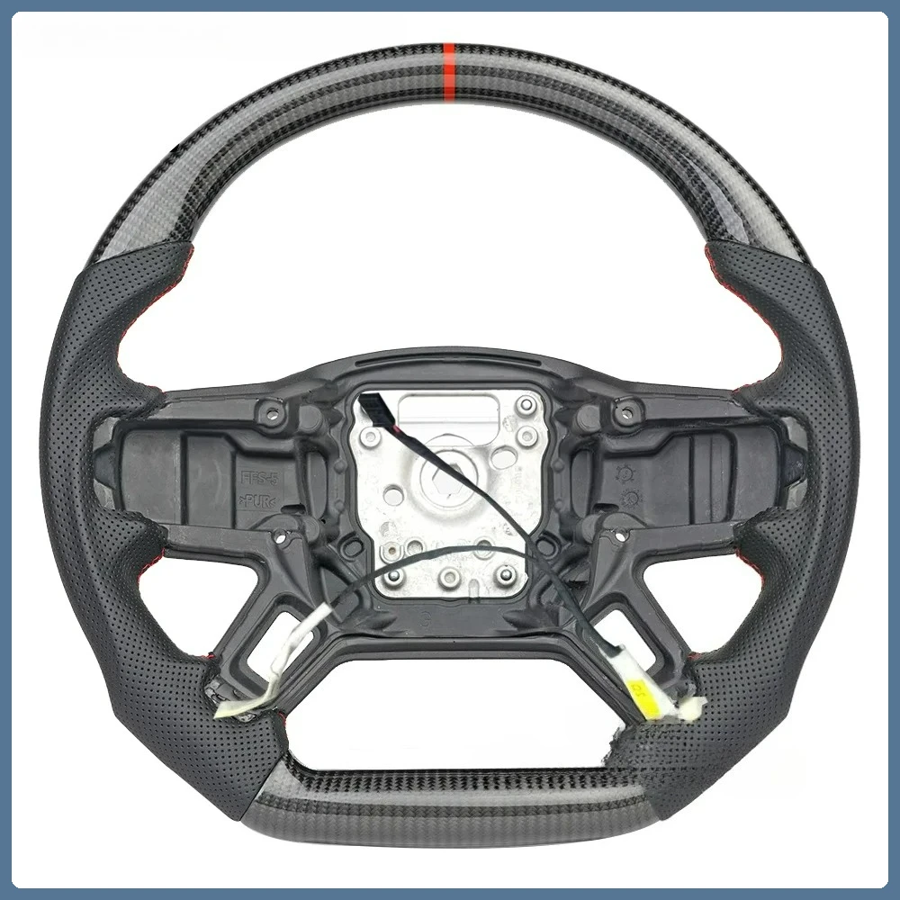 

Custom Car Steering Wheel fit for Land Rover Defender 90 110 2020 2021 2022 Heated Real Carbon Fiber Steering Wheel